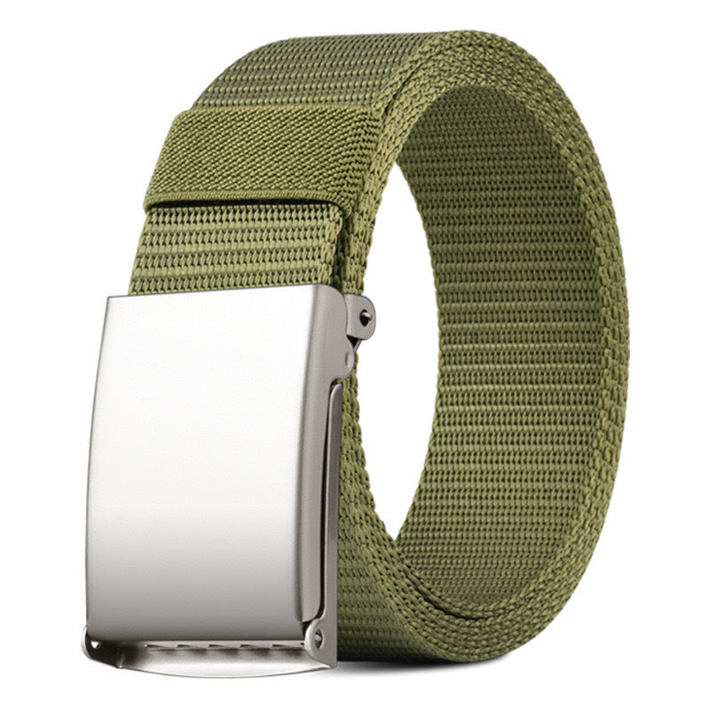 Unisex outdoor nylon business belt with casual waistband design