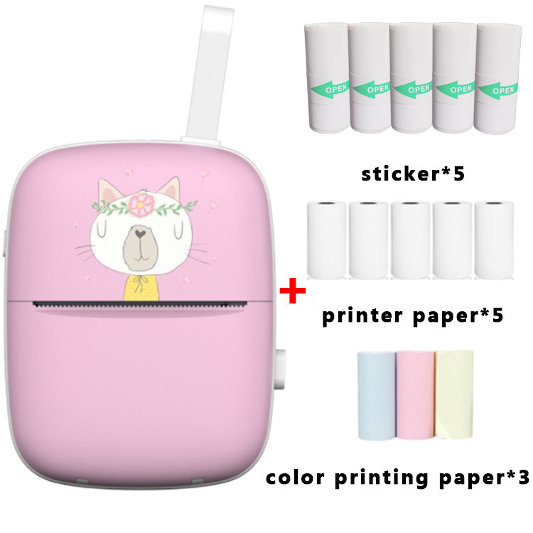 Students' wrong question printing manual account label question printer, white handheld device with printed label strip