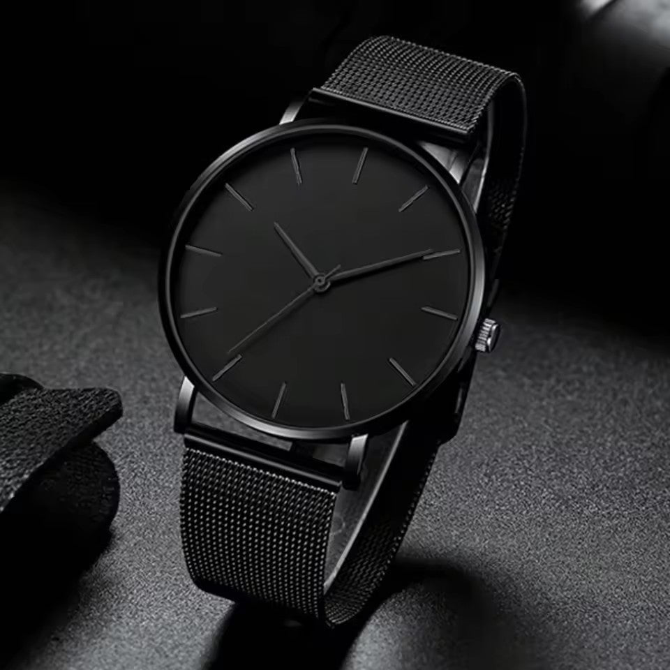 Non-mechanical men's quartz watch by My Store, classic analog timepiece with a durable wristband