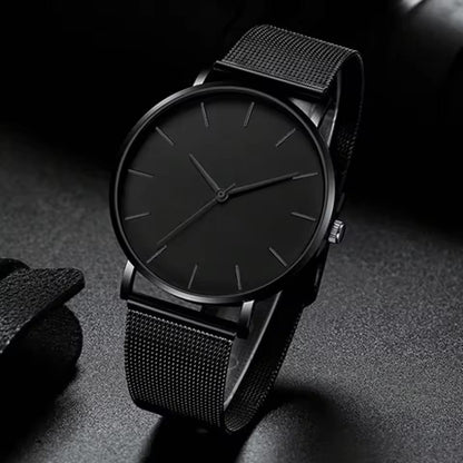 Non-mechanical men's quartz watch by My Store, classic analog timepiece with a durable wristband