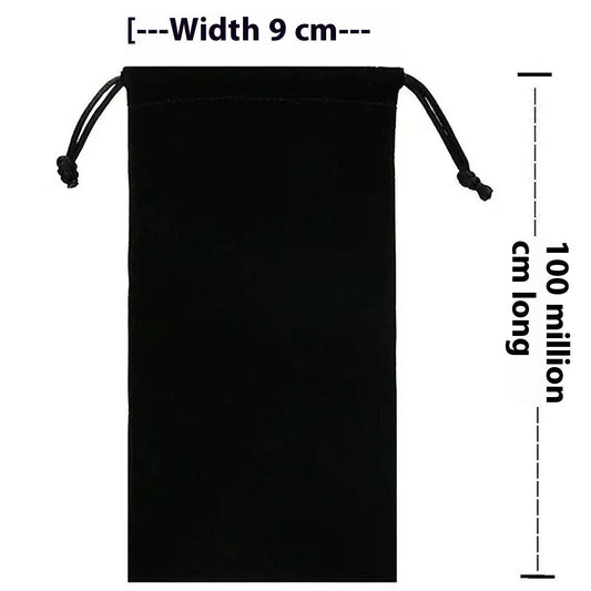 Pressure-proof flannel sunglasses storage bag for outdoor carrying, shown closed with a compact protective design