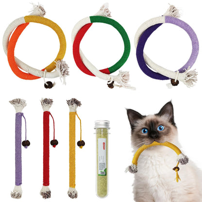 LUOKER 6-Pack Interactive Catnip Chew Sticks
