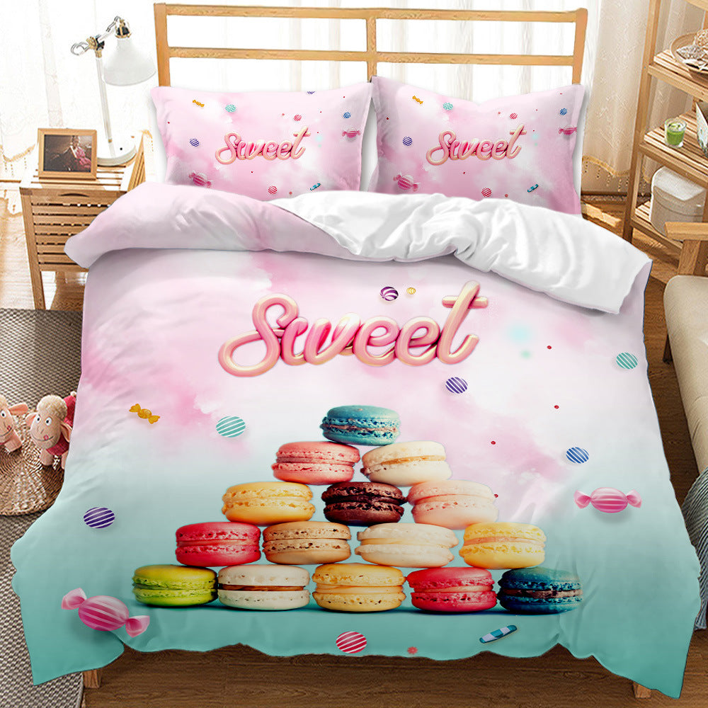 Landscape 3D printing three-piece bedding set by My Store with scenic printed design