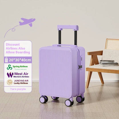 Men's and women's trolley case zipper suitcase in a durable wheeled design