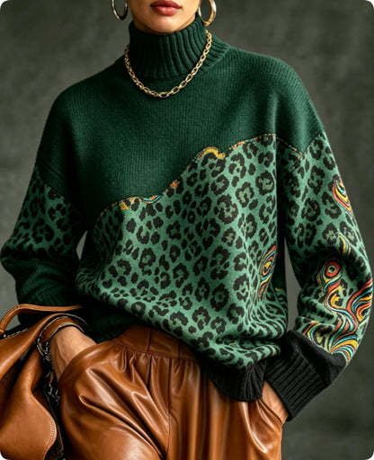 Women's plus-size loose sweater by My Store, relaxed fit design