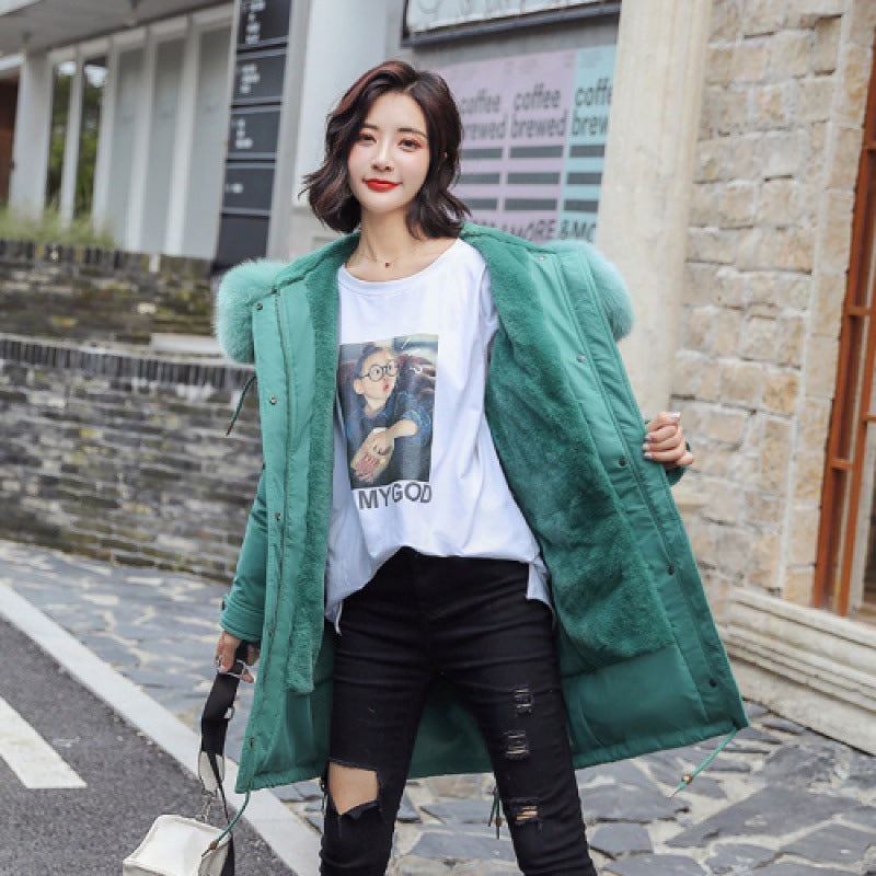 Chic Fur-Collar Winter Jacket