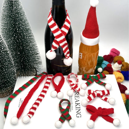 Mini Christmas scarf hat doll decoration by My Store