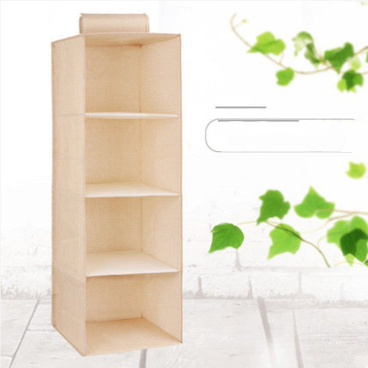 Drawer storage closet hanging bag with multiple compartments for organizing clothes and accessories