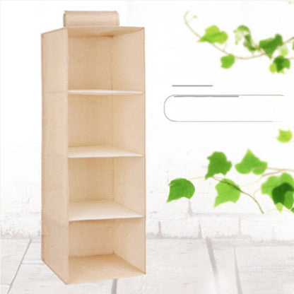 Drawer storage closet hanging bag with multiple compartments for organizing clothes and accessories