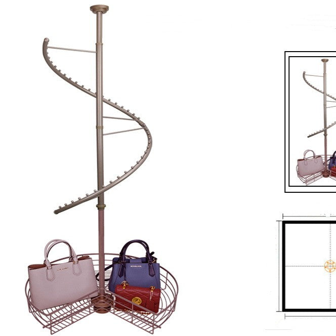 360-degree rotating wardrobe closet hanger for organized clothing storage