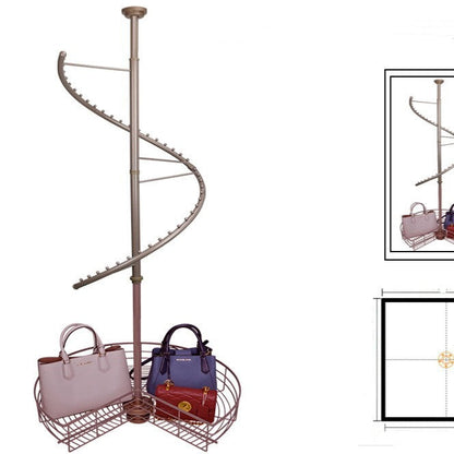360-degree rotating wardrobe closet hanger for organized clothing storage
