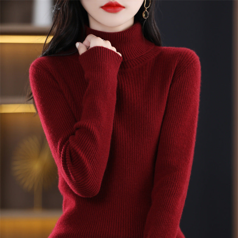 Women's turtleneck sweater for fall and winter in a cozy knit design by My Store