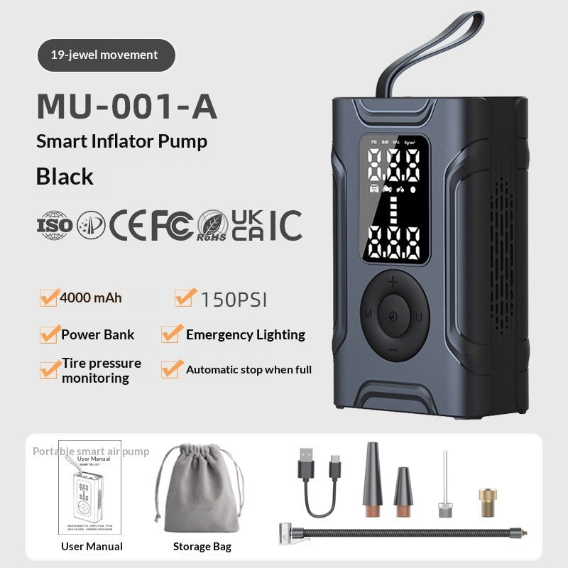 19-Cylinder Portable Car Electric Air Inflator