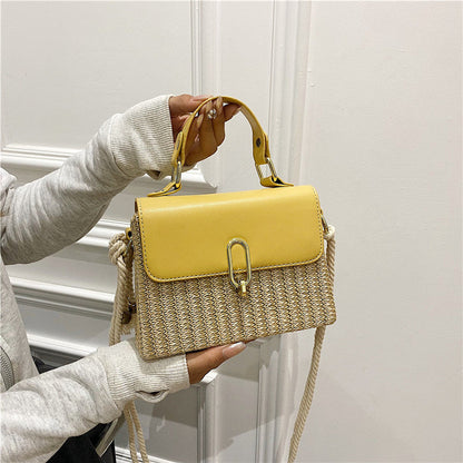 Western style woven one-shoulder handbag in a versatile design
