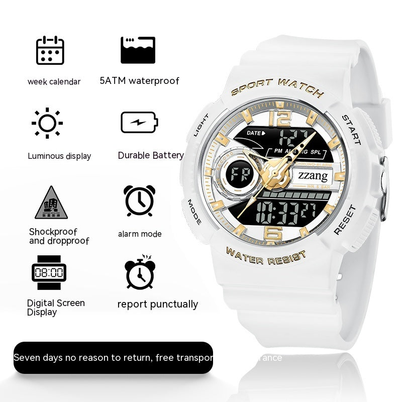 Summer waterproof children’s girl electronic watch by My Store, colorful digital wristwatch with adjustable strap