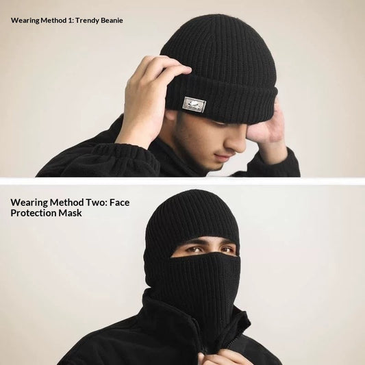 Men's knitted woolen hat in a classic design by My Store