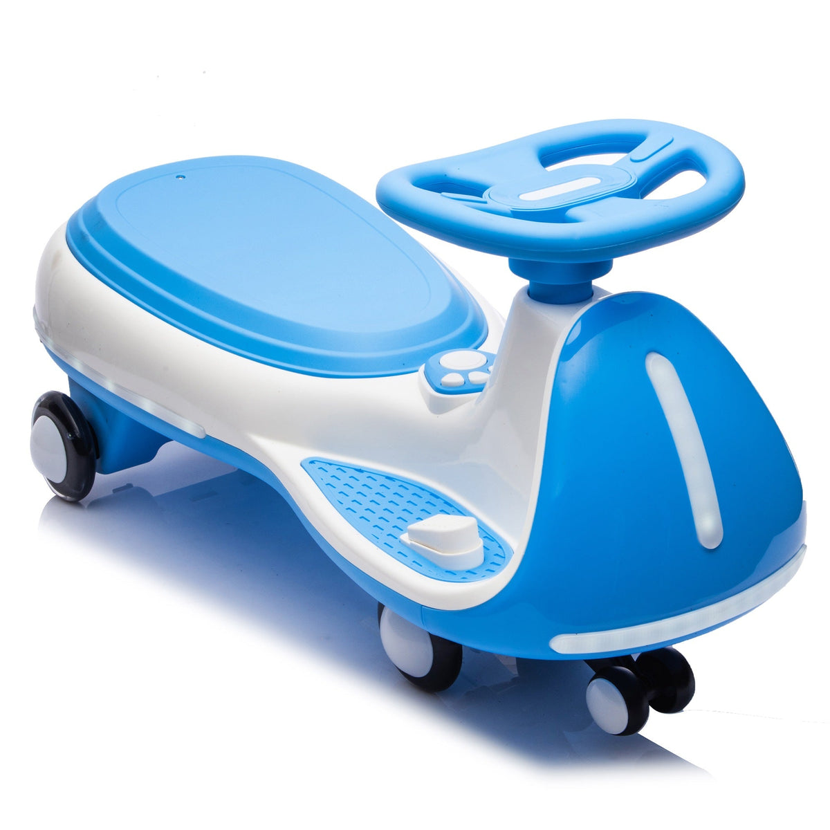 12V electric wiggle ride-on toy car by GBruno Store with dual motors, LED lights, and realistic design for children.