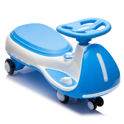 12V electric wiggle ride-on toy car by GBruno Store with dual motors, LED lights, and realistic design for children.