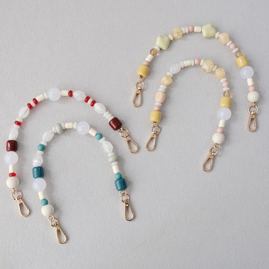 Fashion bead bracelet accessory shoulder strap by My Store, colorful beaded design close-up