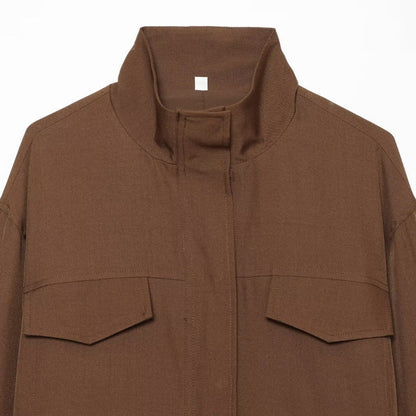 Women's casual jacket with chimney collar in a versatile design