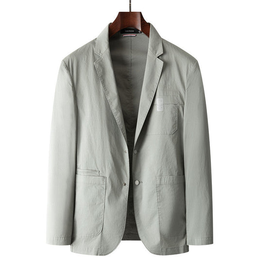 Cotton-feel Slim-fit Korean-style Business-casual Suit Jacket