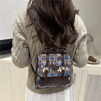 Stylish casual minimalist personalized women's backpack in a clean, practical design