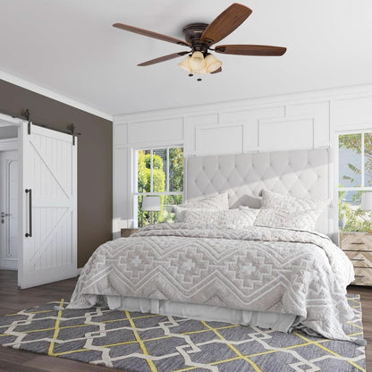 52-Inch Oil-Rubbed Bronze Ceiling Fan With LED Light