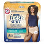 FitRight Fresh Start Women's Urinary & Postpartum Incontinence Underwear with ARM & HAMMER, Medium Beige (12-Pack)
