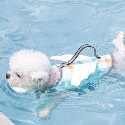 Small, medium, and large dog pet swimming life jacket by My Store in bright, adjustable design