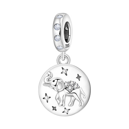 Cute elephant DIY bracelet beads assortment close-up