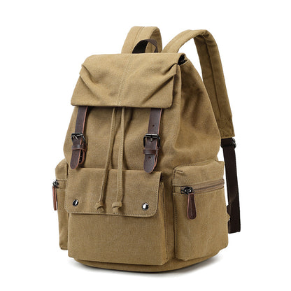 Cross-Border Canvas Student Backpack for Outdoor Travel