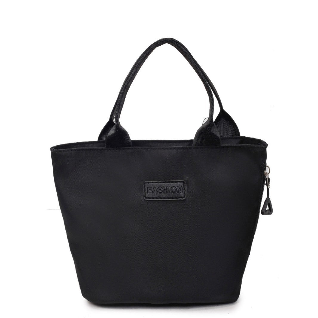 Women's casual fabric tote handbag, versatile commuter bag with spacious interior and sturdy handles