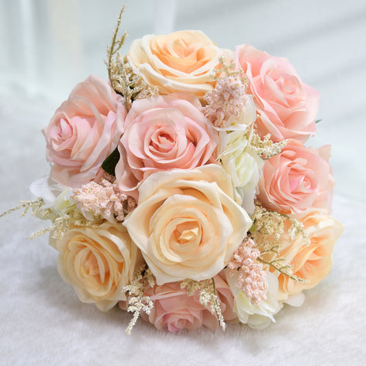 Simulation outdoor series hand bouquet photography prop for bride wedding supplies