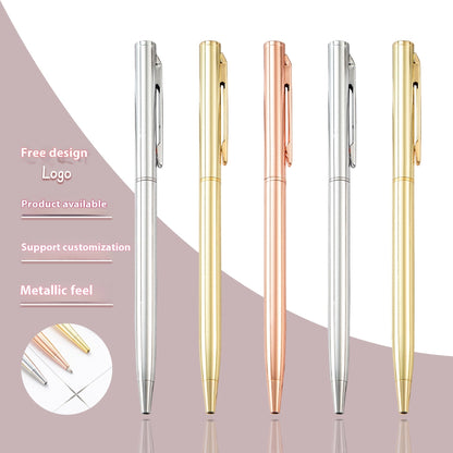 Gold-plated Little Gao Shi ballpoint pen with a polished finish