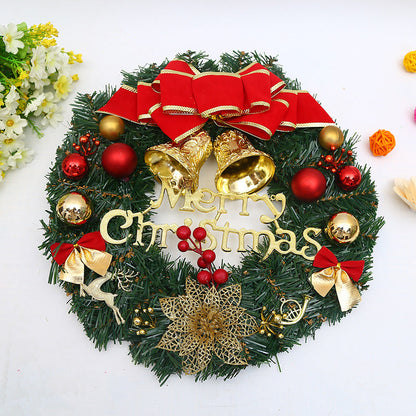 Christmas garland window decoration with festive greenery for holiday décor