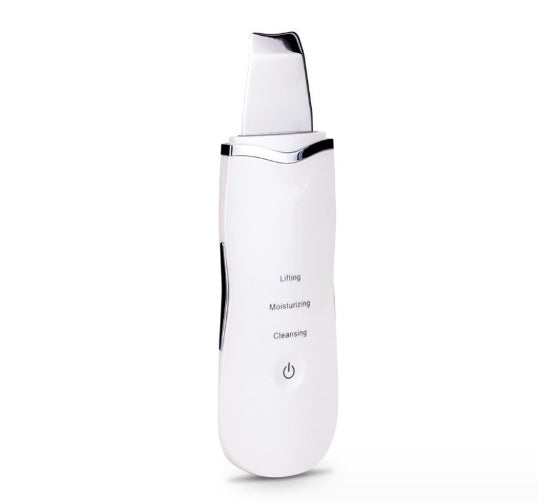 Blackhead suction device for liposuction-style pore cleansing in black, close-up view