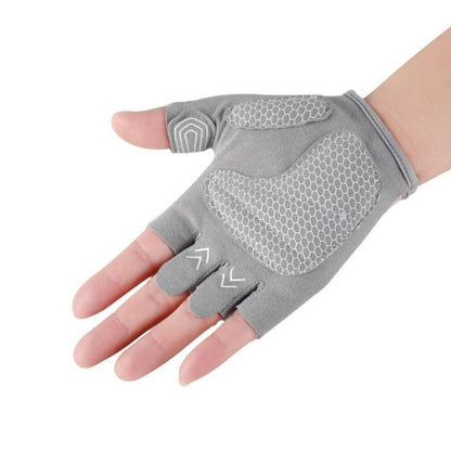 Lightweight breathable half-finger cycling gloves for men and women, ideal for hiking and fitness workouts