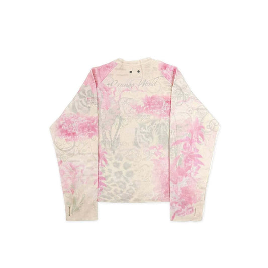 Retro-printed casual crew-neck long-sleeve T-shirt from My Store