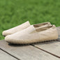 Men's Chinese style summer Fisherman slip-ons by BACKUPMYFILESNOW® with woven upper and casual slip-on design.