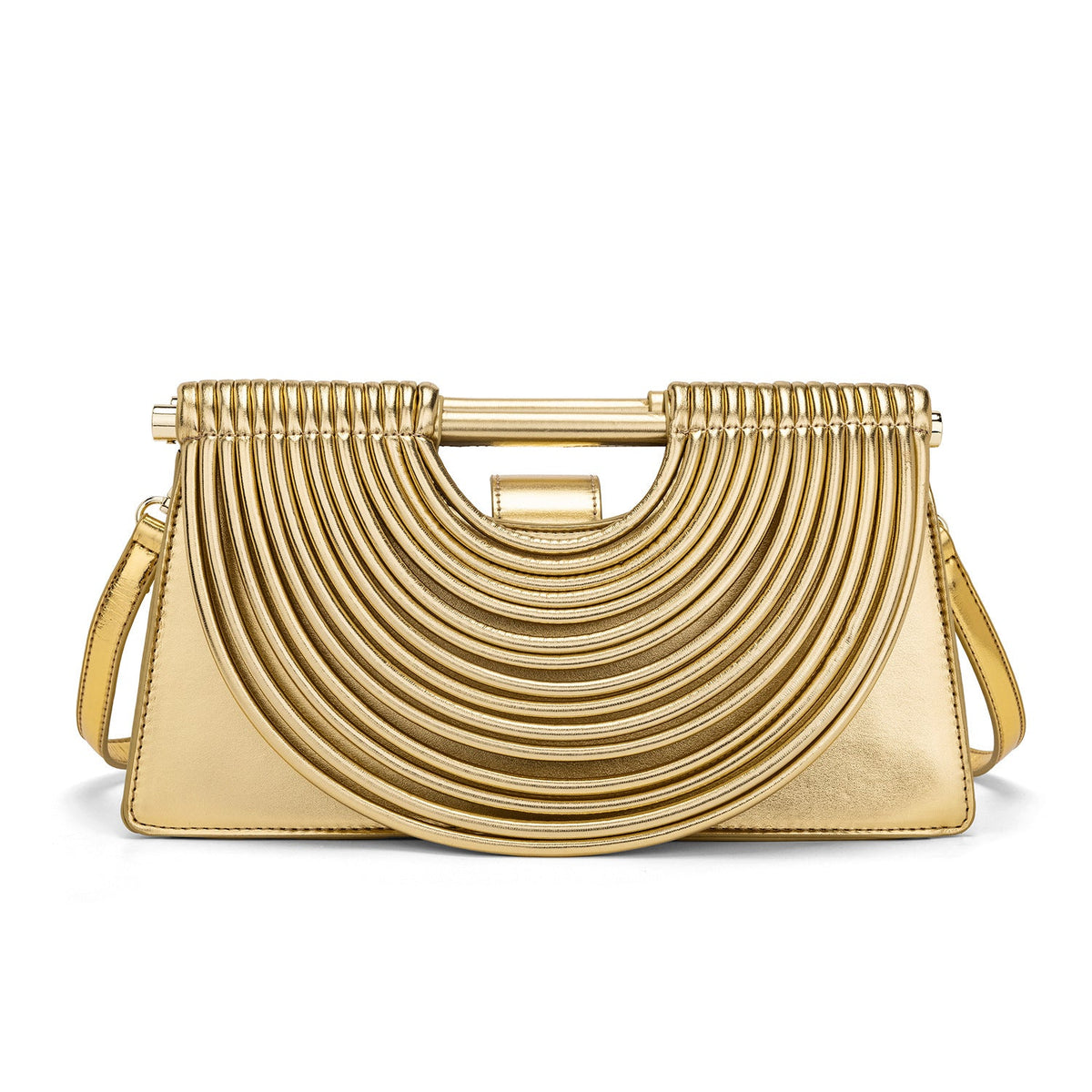 Handcrafted knotted woven noodle-shaped tote bag in a textured design, front view
