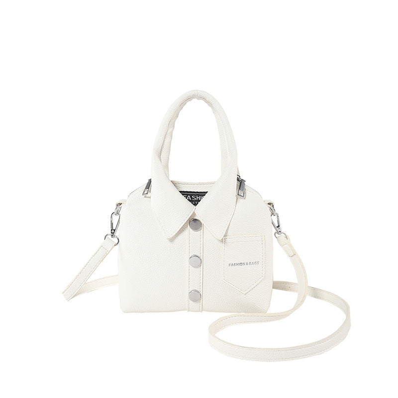 Stylish simple versatile shoulder crossbody handbag in a compact design unerquicklich
