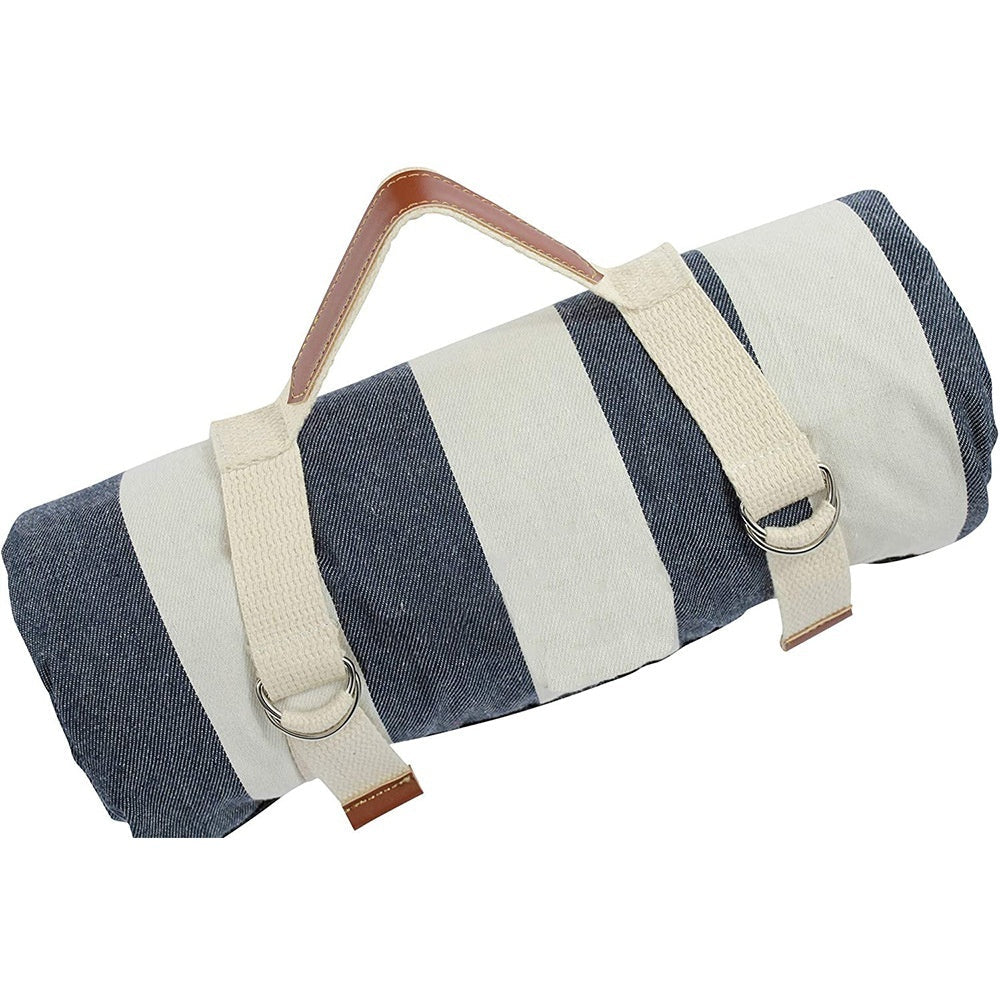 Outdoor folding canvas picnic mat for camping and floor use, shown with water-resistant surface