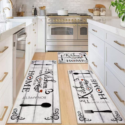 Simple American-style kitchen mat for home use, featuring a clean, practical design