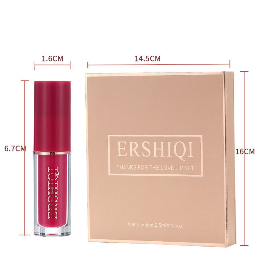 12-Piece Velvet Matte Lipstick Set