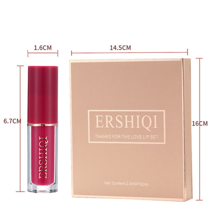 12-Piece Velvet Matte Lipstick Set