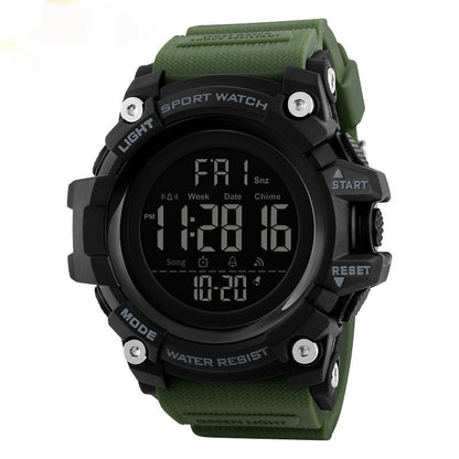 Men's outdoor sports electronic multi-function watch with digital display and durable wristband