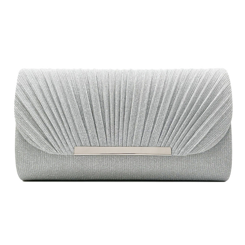Women's pink Hardware Edge Party Pattern fine clutch with decorative detailing and structured design