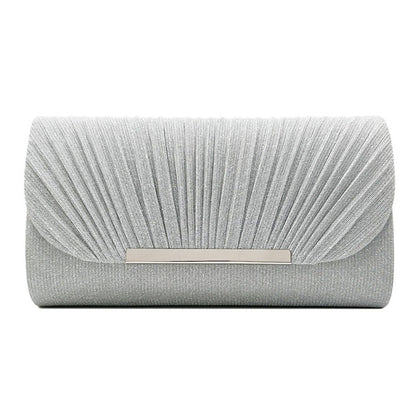 Women's pink Hardware Edge Party Pattern fine clutch with decorative detailing and structured design