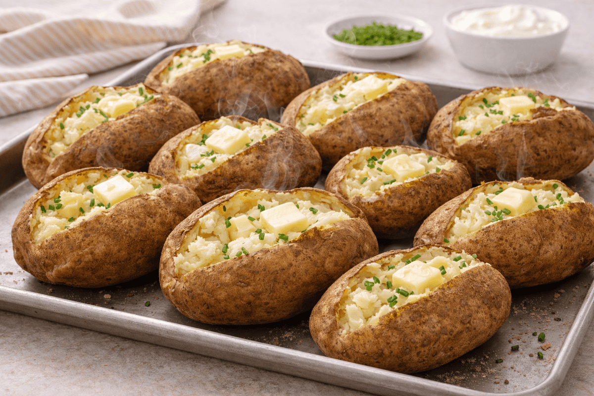 Fresh whole Russet potatoes from BACKUPMYFILESNOW® in a 5 lb bag, showing smooth, brown-skinned potatoes on a clean surface.