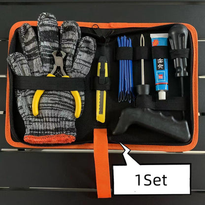 Top Brake motorcycle travel tire repair kit with tire plugs, repair tools, and compact storage case